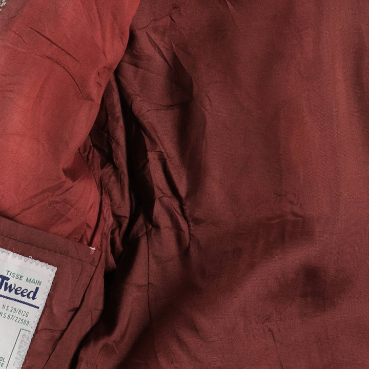 Vintage 1990'S Simpsons Harris Tweed Herringbone Wool Tailored Jacket, Men's Size Medium wool brown type Vintage Second Hand