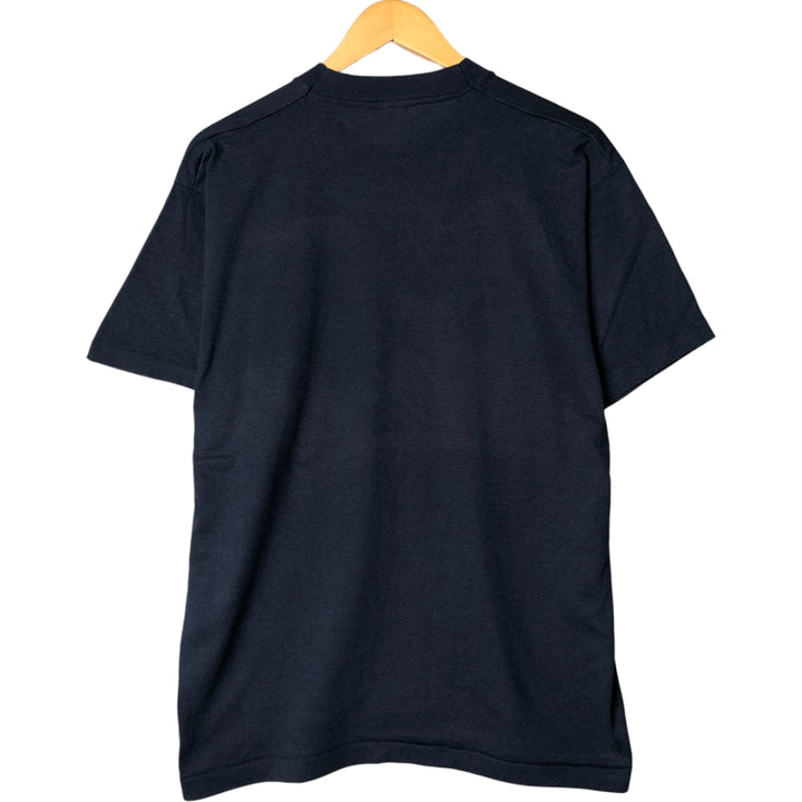 90'S Screen Stars Best Message Print T-Shirt, Made in USA, Men's XL, Vintage cotton navy blue type Vintage Second Hand