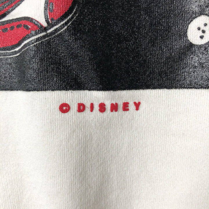 90s-00'S Hanes ACTIVEWEAR Mickey Mouse Character Sweatshirt, Made in USA, Men's Size XL cotton white type Vintage Second Hand
