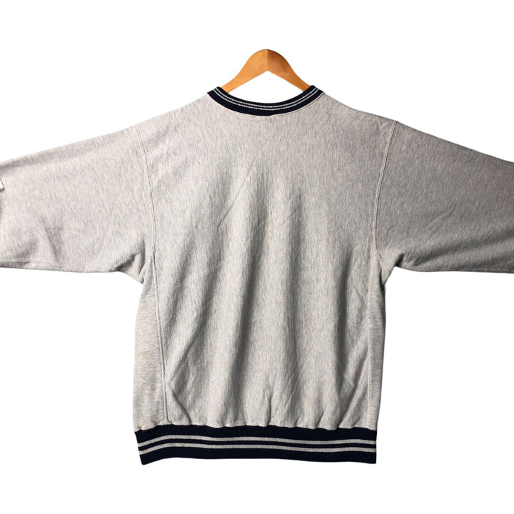 90'S Champion Reverse Weave Embroidered Tag College Sweatshirt Trainer Made in USA Men's XXL Vintage cotton gray type Vintage Second Hand