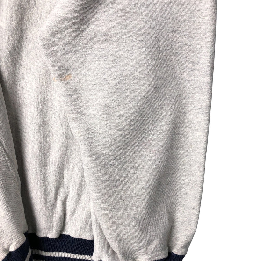 90'S Champion Reverse Weave Embroidered Tag College Sweatshirt Trainer Made in USA Men's XXL Vintage cotton gray type Vintage Second Hand