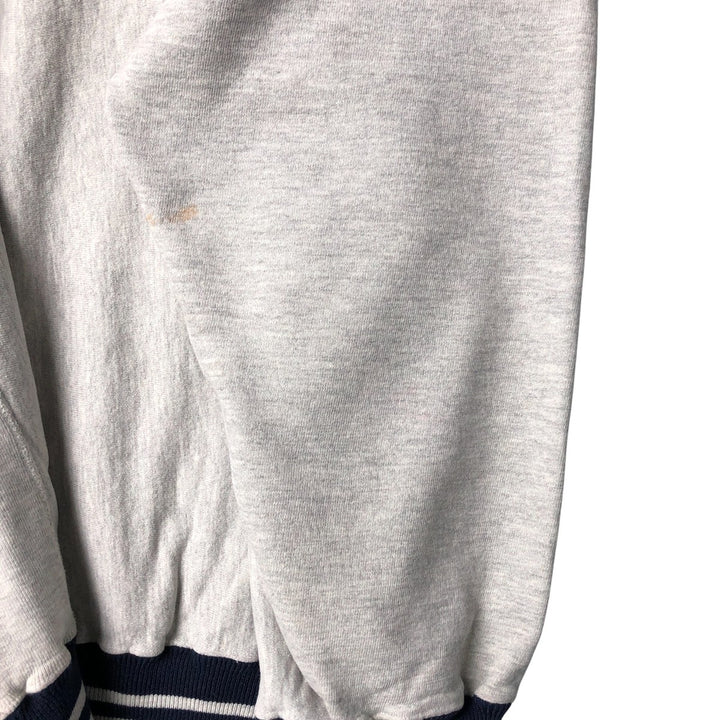 90'S Champion Reverse Weave Embroidered Tag College Sweatshirt Trainer Made in USA Men's XXL Vintage cotton gray type Vintage Second Hand