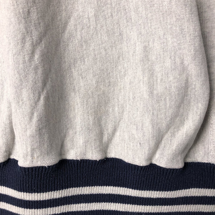 90'S Champion Reverse Weave Embroidered Tag College Sweatshirt Trainer Made in USA Men's XXL Vintage cotton gray type Vintage Second Hand