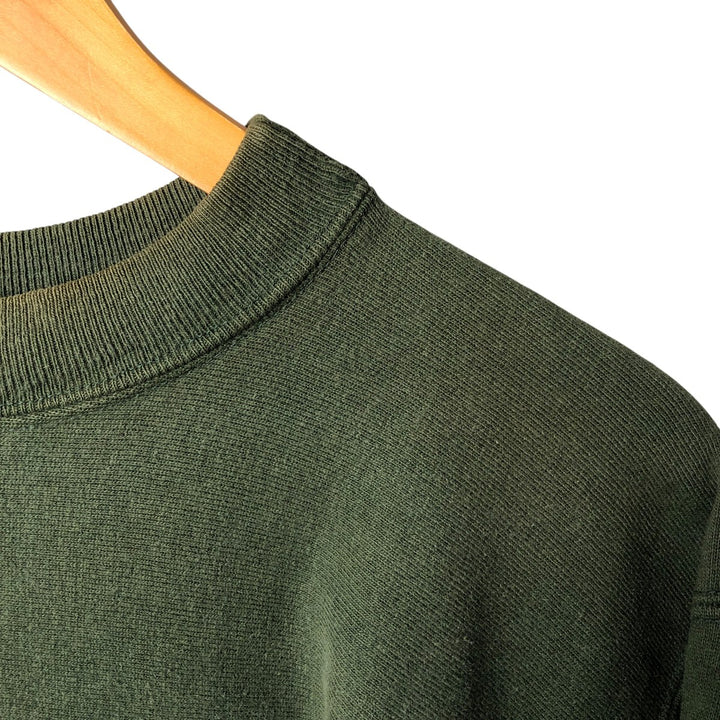 90'S Champion Reverse Weave College Sweatshirt with Embroidered Tag, Made in USA, Men's XXL cotton green type Vintage Second Hand