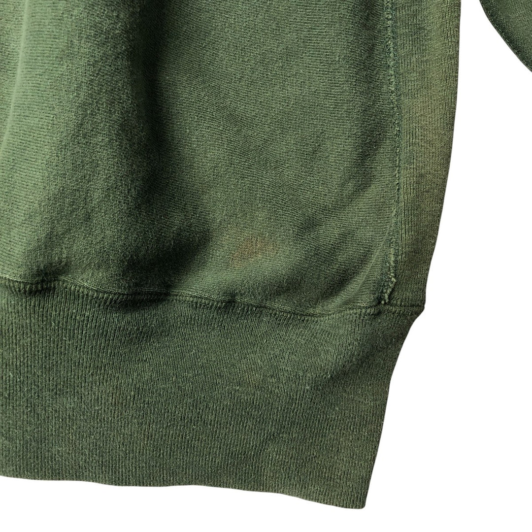 90'S Champion Reverse Weave College Sweatshirt with Embroidered Tag, Made in USA, Men's XXL cotton green type Vintage Second Hand