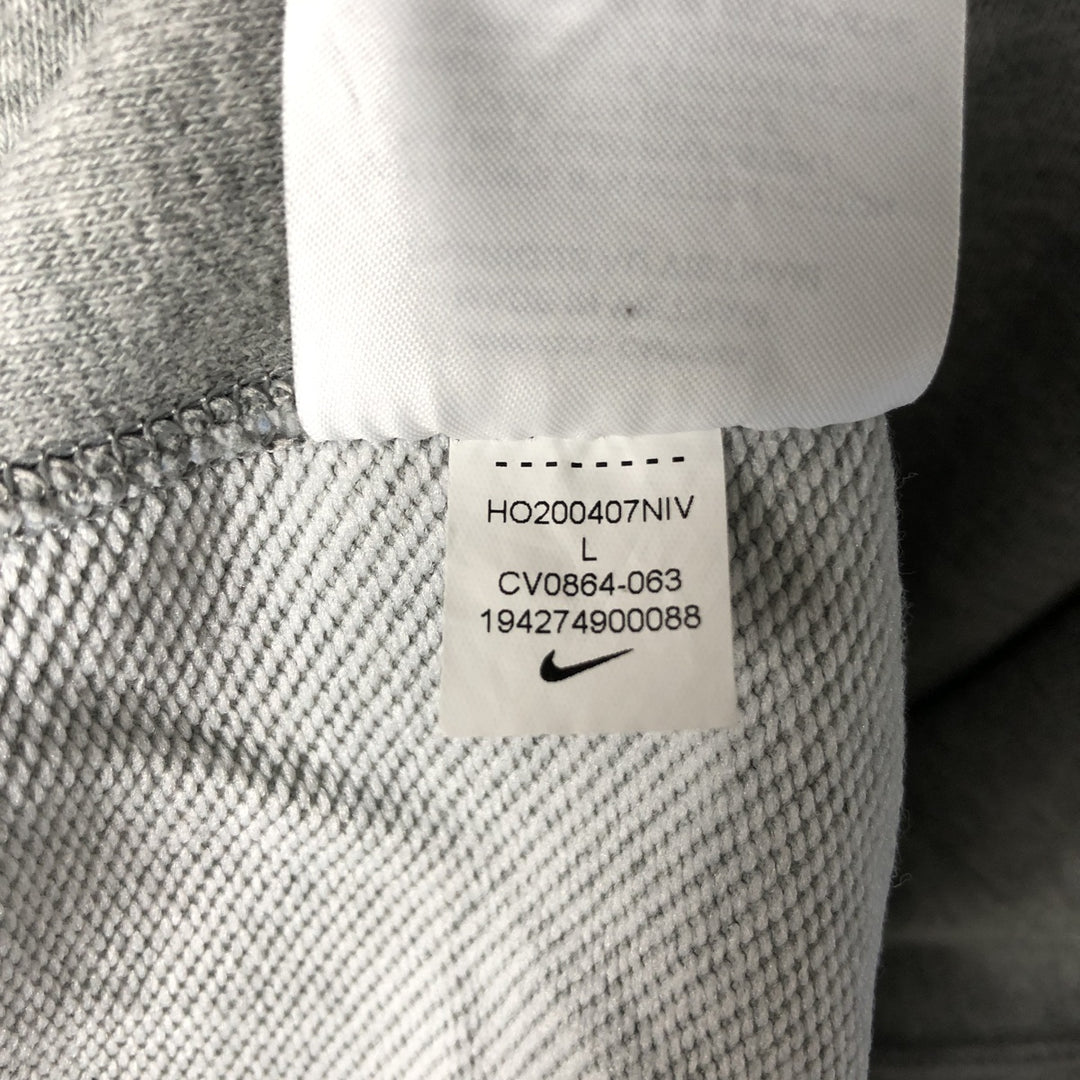 Nike Sweat Pullover Hoodie, Men's Size L cotton gray type Vintage Second Hand