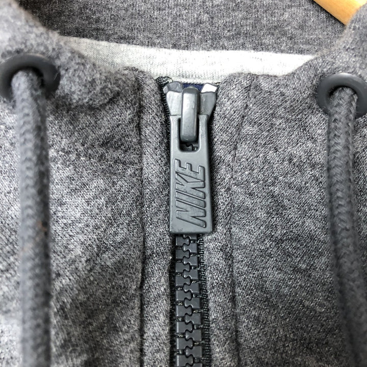 Nike Sweat Full Zip Hoodie Men's XXL cotton Charcoal Vintage Second Hand
