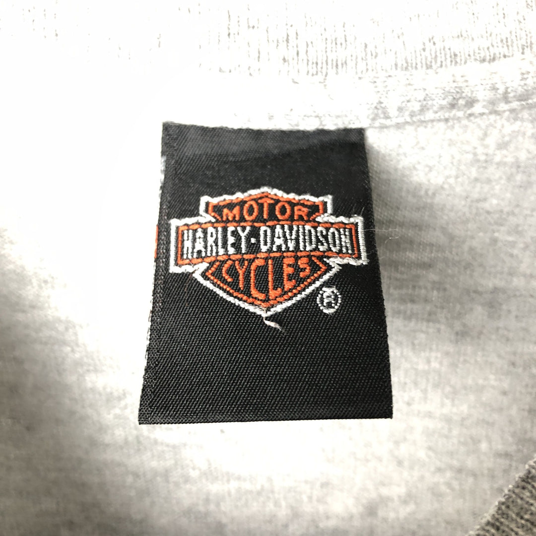 Vintage 90'S Harley-Davidson Eagle Motorcycle T-Shirt, Made in USA, Men's XXL cotton gray type Vintage Second Hand