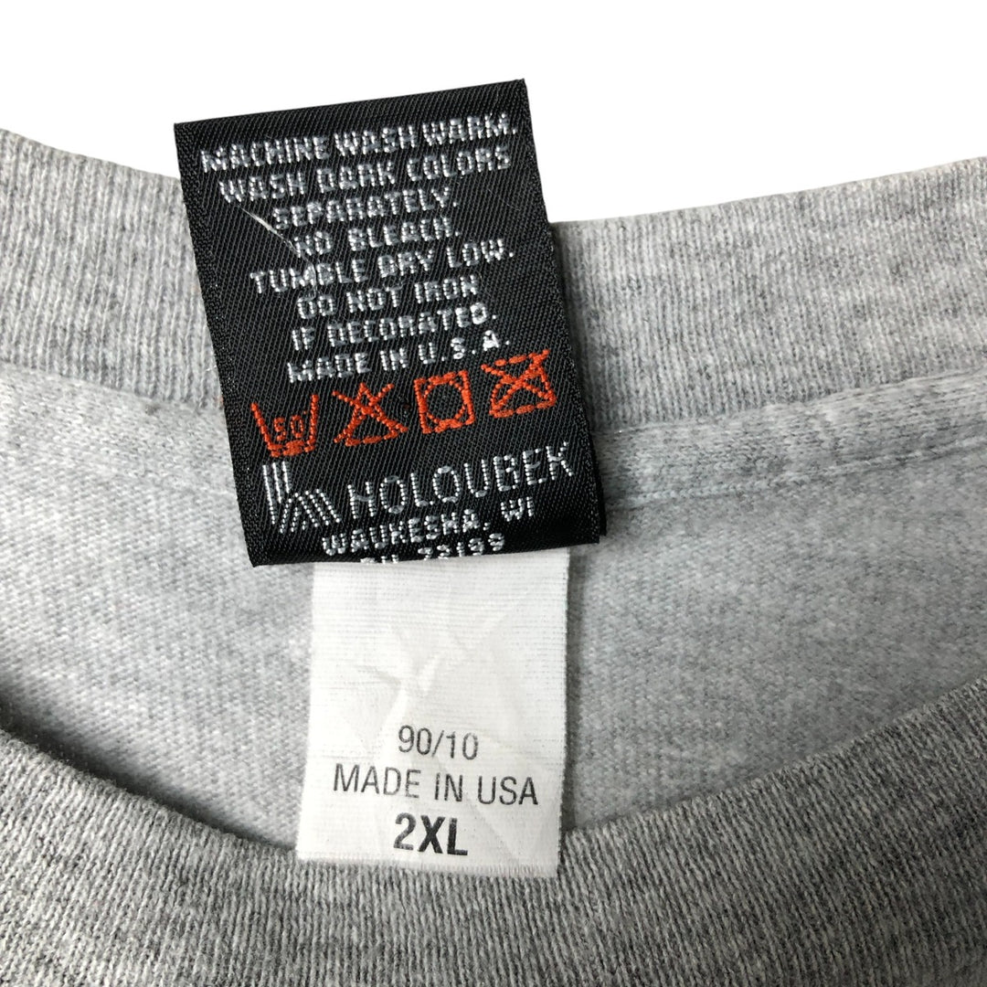 Vintage 90'S Harley-Davidson Eagle Motorcycle T-Shirt, Made in USA, Men's XXL cotton gray type Vintage Second Hand
