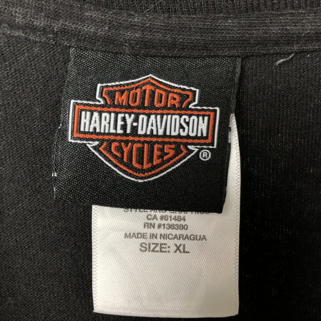 Harley-Davidson Motorcycle Bike T-shirt, Men's XL size cotton black type Vintage Second Hand