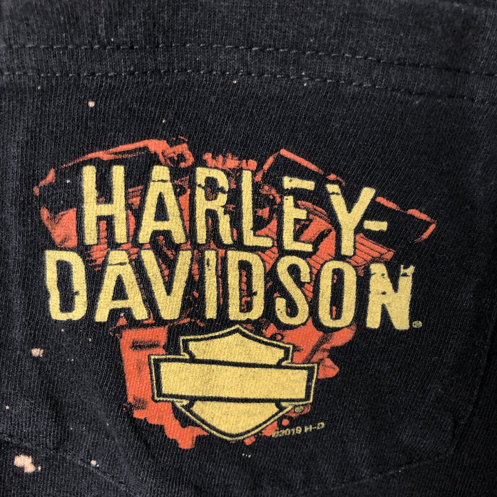 Harley-Davidson Motorcycle Bike T-shirt, Men's XL size cotton black type Vintage Second Hand