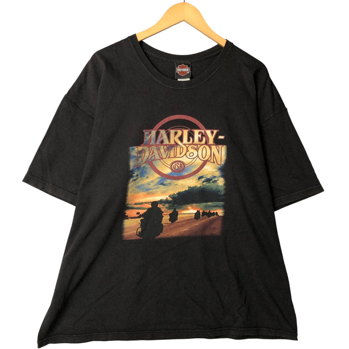 Harley-Davidson Motorcycle Bike T-shirt, Men's XXL cotton black type Vintage Second Hand