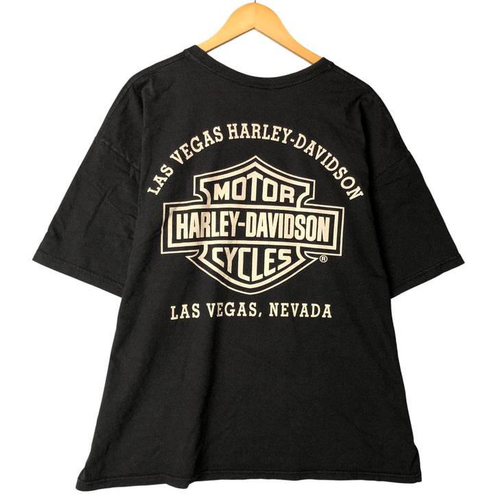 Harley-Davidson Motorcycle Bike T-shirt, Men's XXL cotton black type Vintage Second Hand
