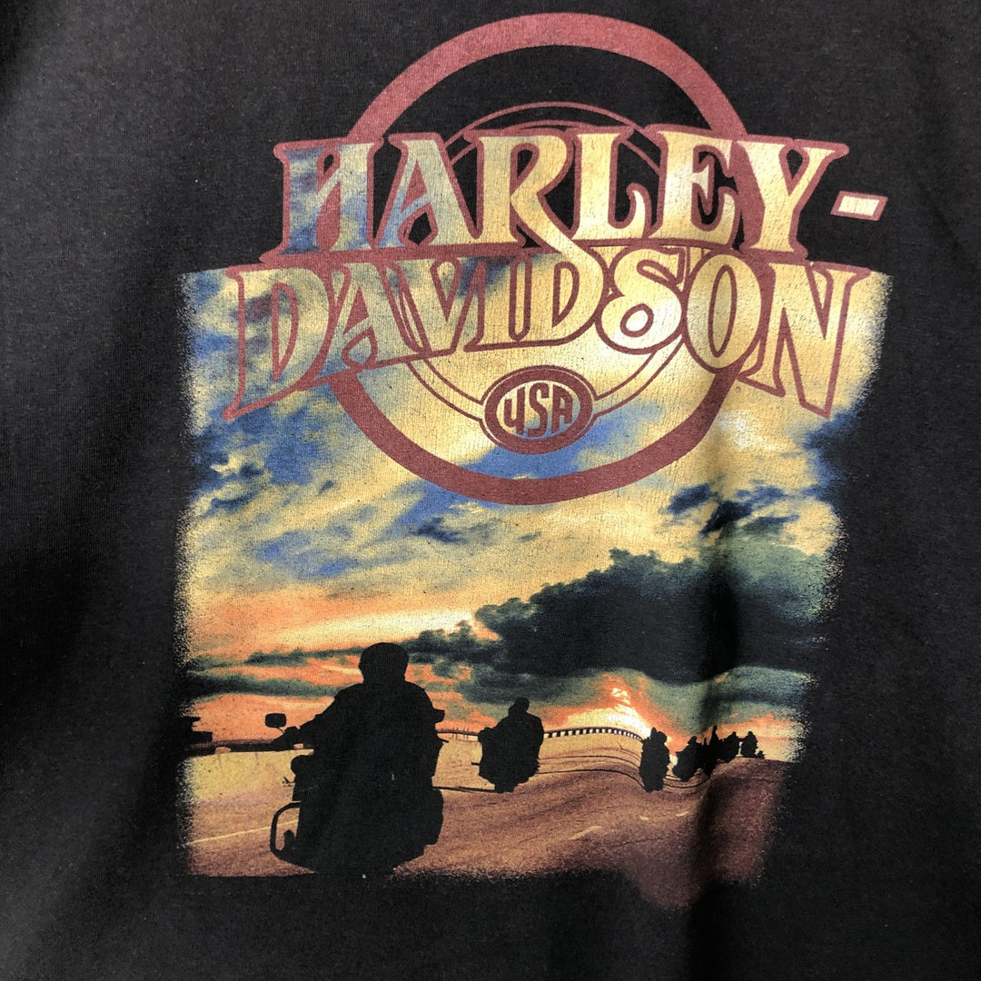 Harley-Davidson Motorcycle Bike T-shirt, Men's XXL cotton black type Vintage Second Hand