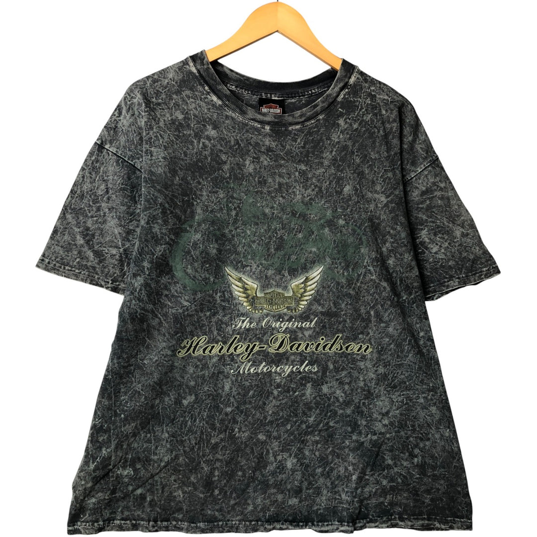 Harley-Davidson Motorcycle Bike T-shirt, Men's XL size cotton Charcoal Vintage Second Hand