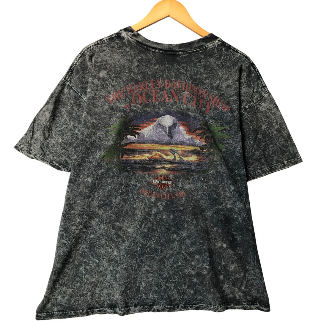 Harley-Davidson Motorcycle Bike T-shirt, Men's XL size cotton Charcoal Vintage Second Hand