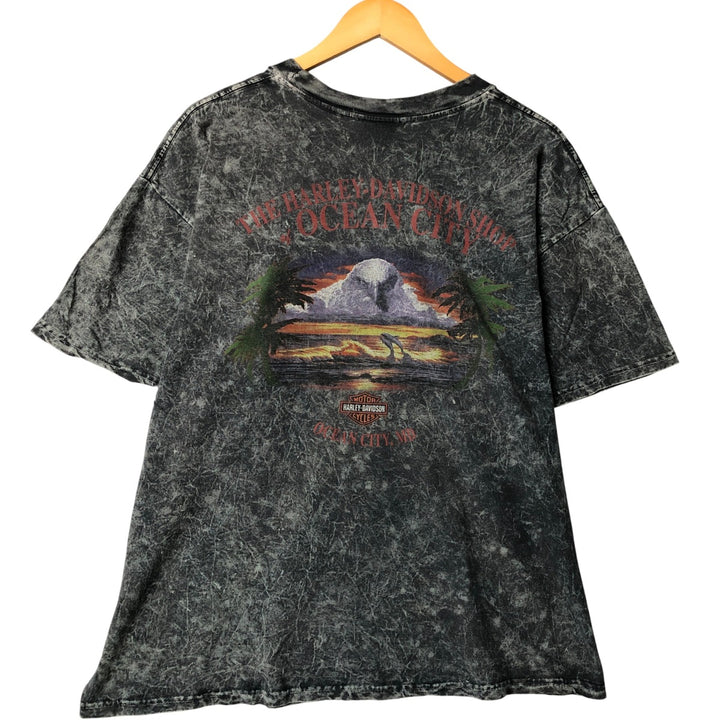 Harley-Davidson Motorcycle Bike T-shirt, Men's XL size cotton Charcoal Vintage Second Hand