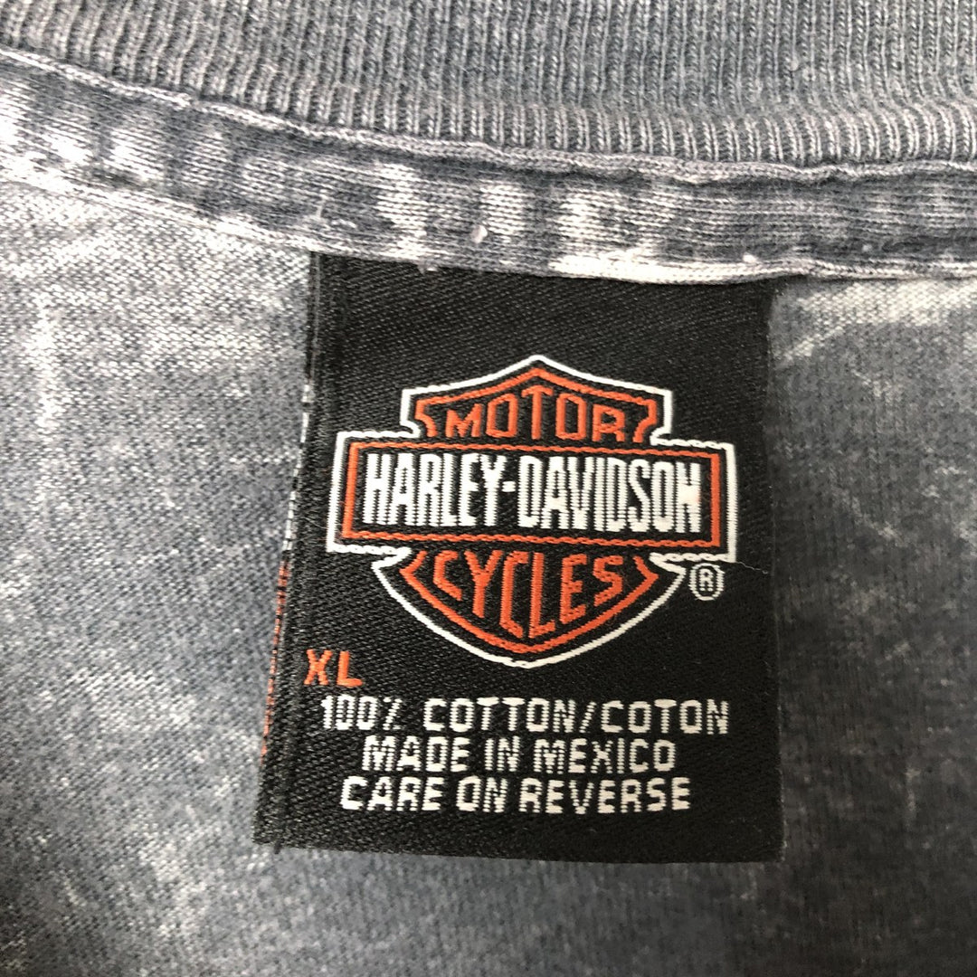 Harley-Davidson Motorcycle Bike T-shirt, Men's XL size cotton Charcoal Vintage Second Hand