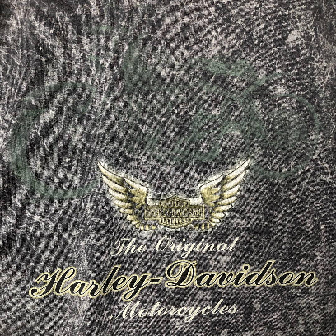 Harley-Davidson Motorcycle Bike T-shirt, Men's XL size cotton Charcoal Vintage Second Hand