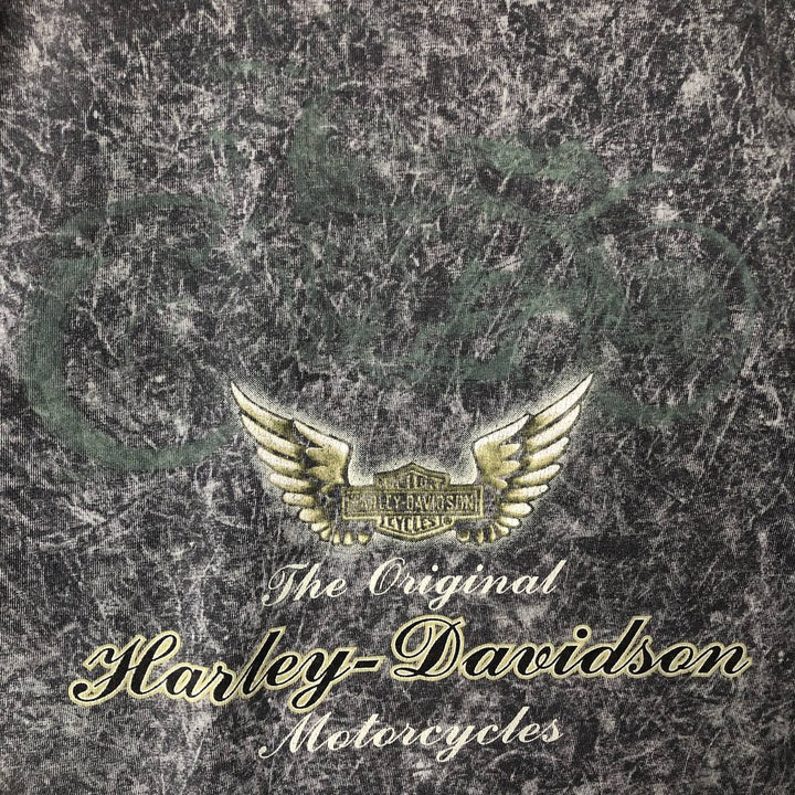 Harley-Davidson Motorcycle Bike T-shirt, Men's XL size cotton Charcoal Vintage Second Hand