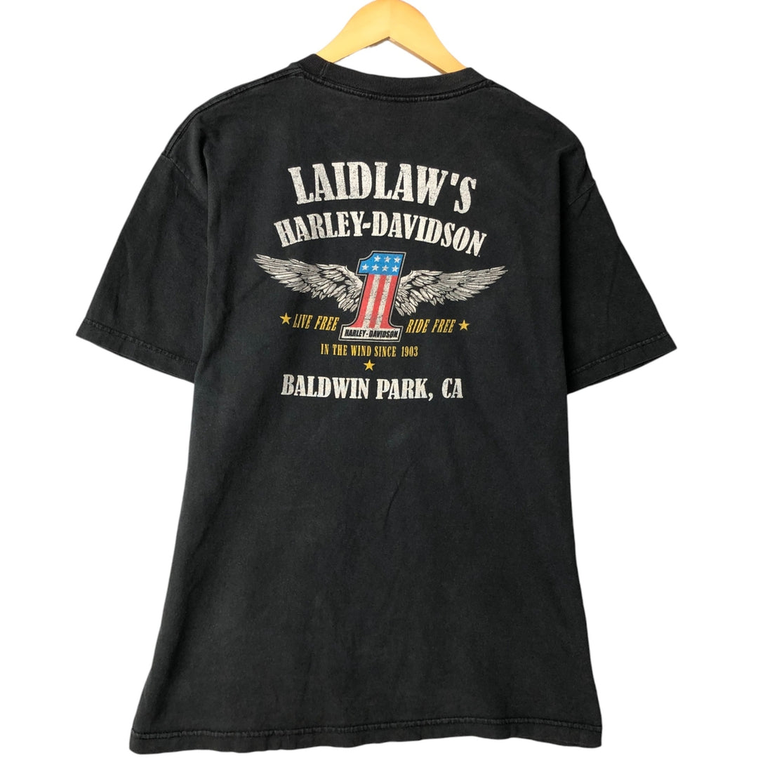 Harley-Davidson Motorcycle Bike T-shirt, Men's Medium unclear black type Vintage Second Hand