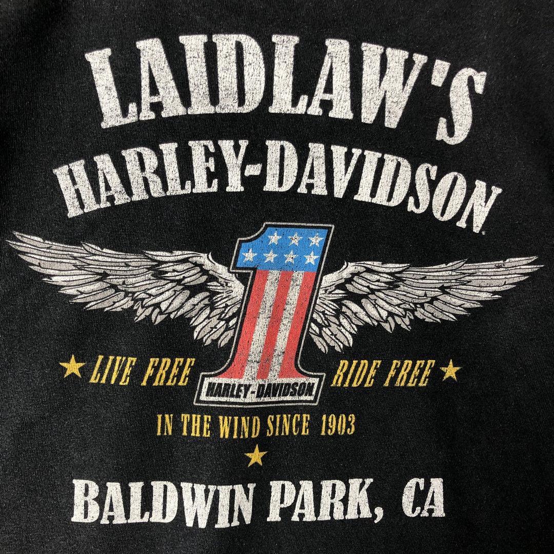 Harley-Davidson Motorcycle Bike T-shirt, Men's Medium unclear black type Vintage Second Hand