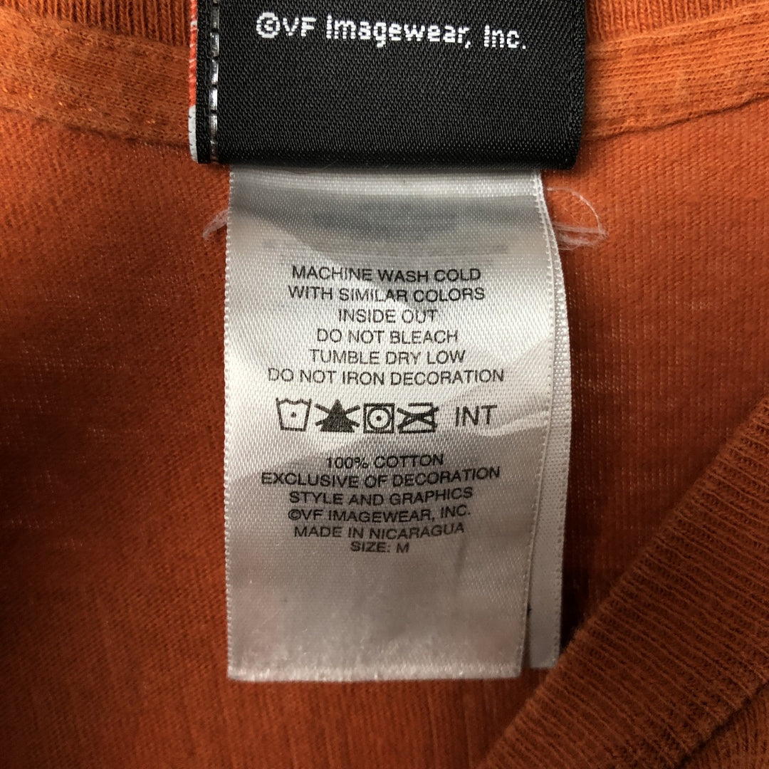Harley-Davidson Motorcycle Bike T-shirt, Men's Medium cotton orange type Vintage Second Hand