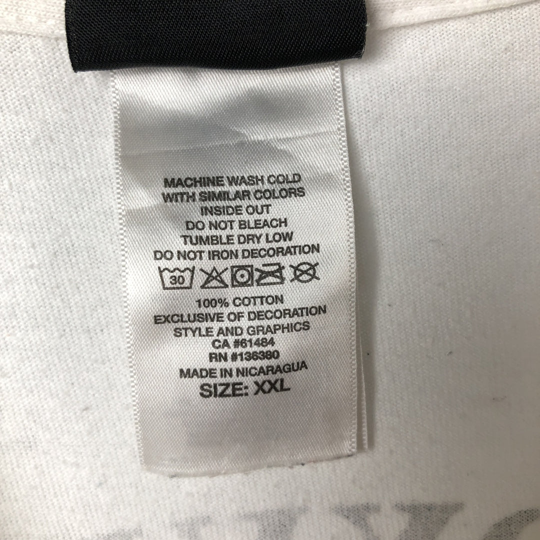 Harley-Davidson Motorcycle Bike T-shirt, Men's XXL cotton white type Vintage Second Hand