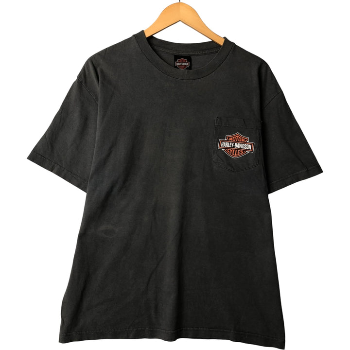 Harley-Davidson Motorcycle Bike T-shirt, Men's XL size unclear Charcoal Vintage Second Hand