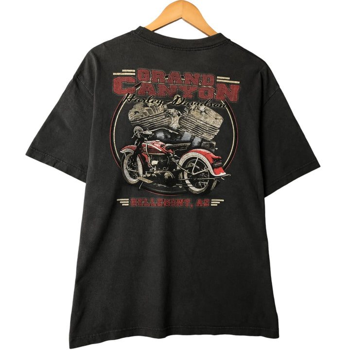 Harley-Davidson Motorcycle Bike T-shirt, Men's XL size unclear Charcoal Vintage Second Hand