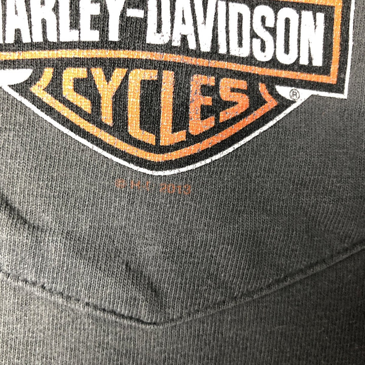 Harley-Davidson Motorcycle Bike T-shirt, Men's XL size unclear Charcoal Vintage Second Hand