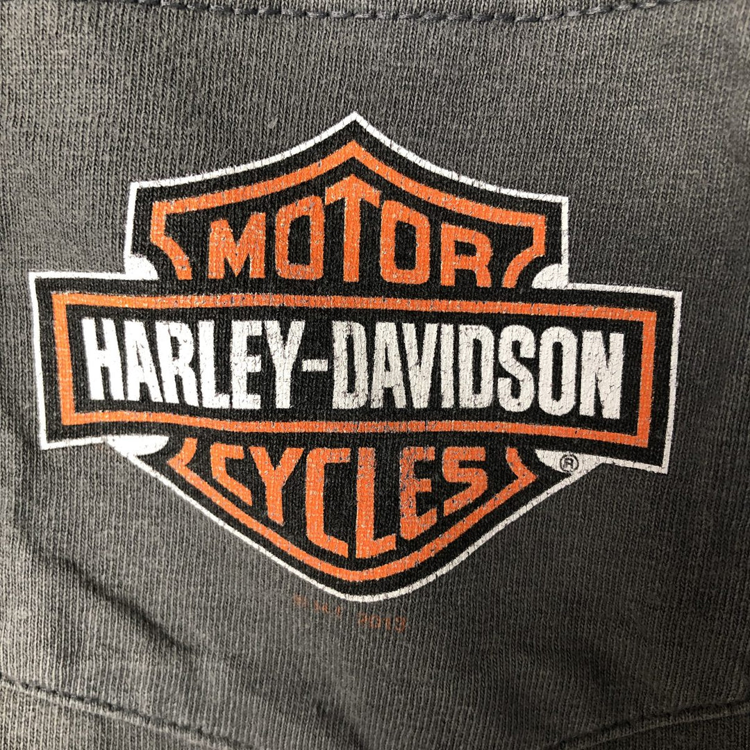 Harley-Davidson Motorcycle Bike T-shirt, Men's XL size unclear Charcoal Vintage Second Hand