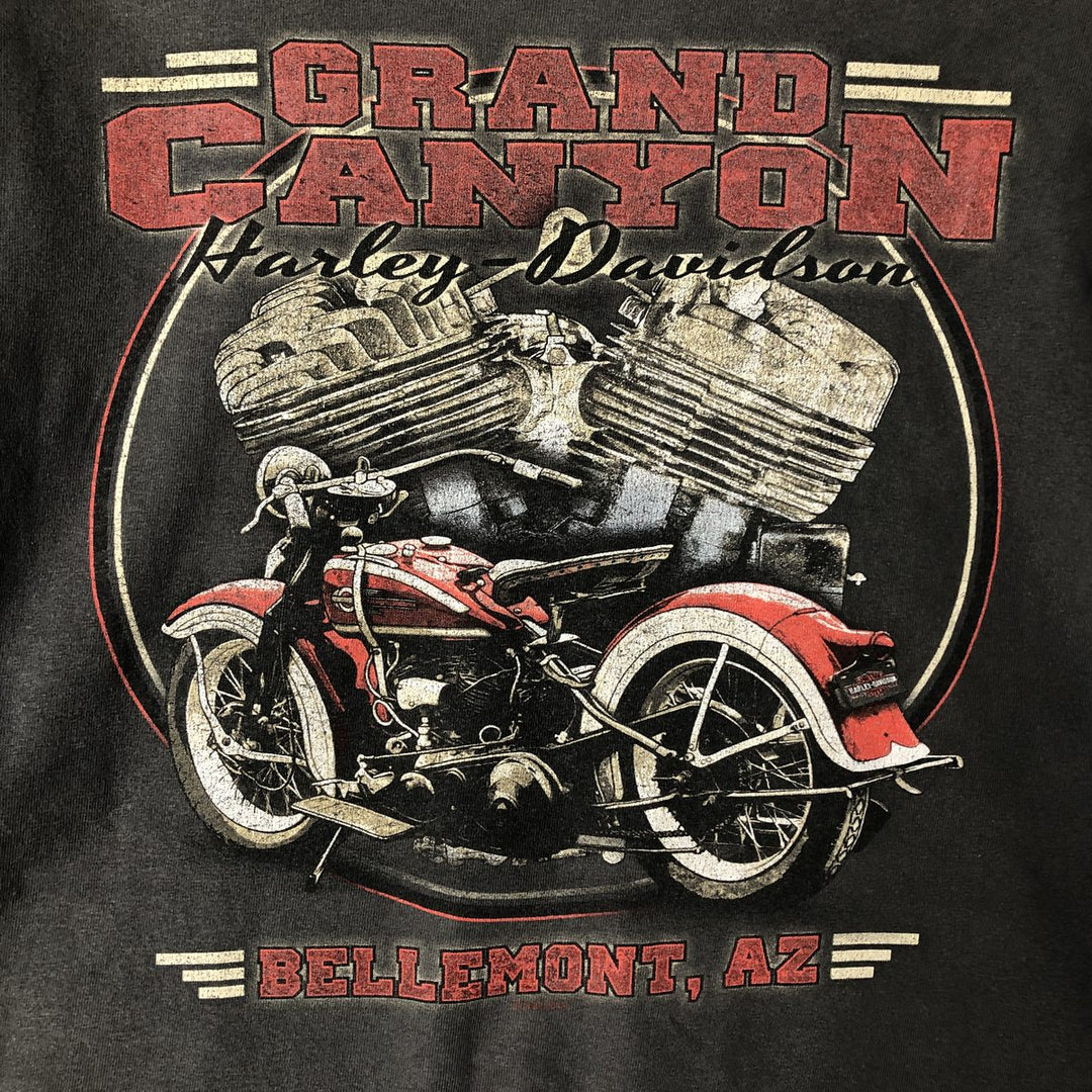 Harley-Davidson Motorcycle Bike T-shirt, Men's XL size unclear Charcoal Vintage Second Hand