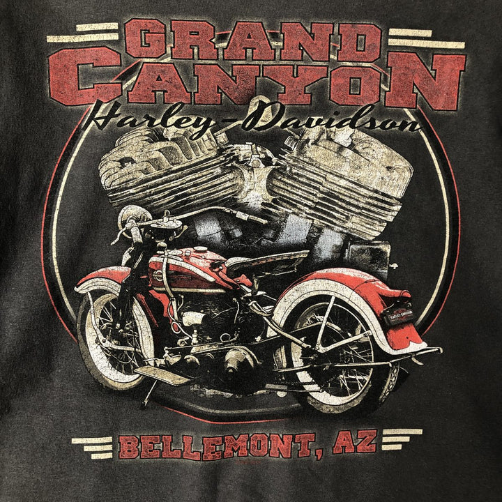 Harley-Davidson Motorcycle Bike T-shirt, Men's XL size unclear Charcoal Vintage Second Hand