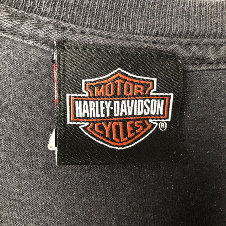 Harley-Davidson Motorcycle Bike T-shirt, Men's XL size cotton black type Vintage Second Hand