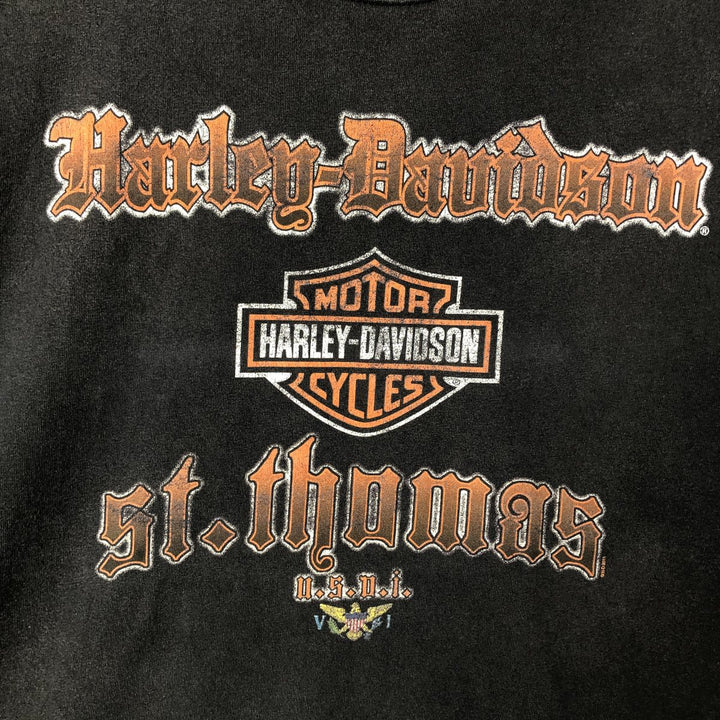 Harley-Davidson Motorcycle Bike T-shirt, Men's XL size cotton black type Vintage Second Hand