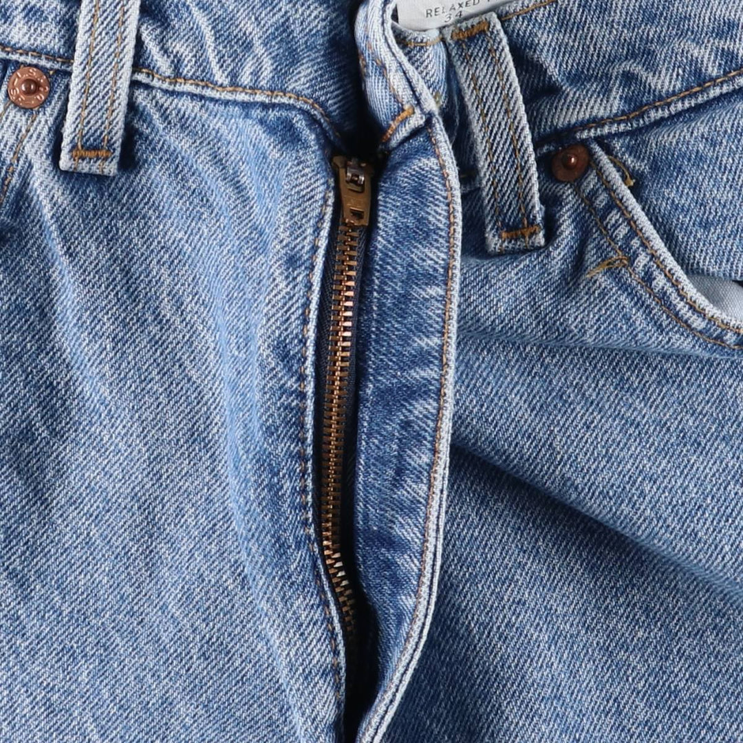 90'S Levi's 550 Relaxed Fit Orange Tab Denim Shorts, Half Pants, Jorts, Men's, W33, Vintage cotton blue type Vintage Second Hand