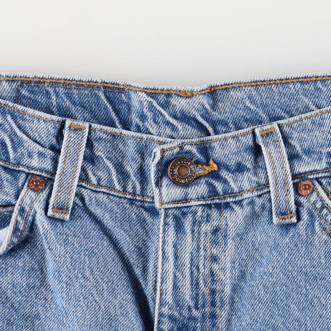 90'S Levi's 550 Relaxed Fit Orange Tab Denim Shorts, Half Pants, Jorts, Men's, W33, Vintage cotton blue type Vintage Second Hand