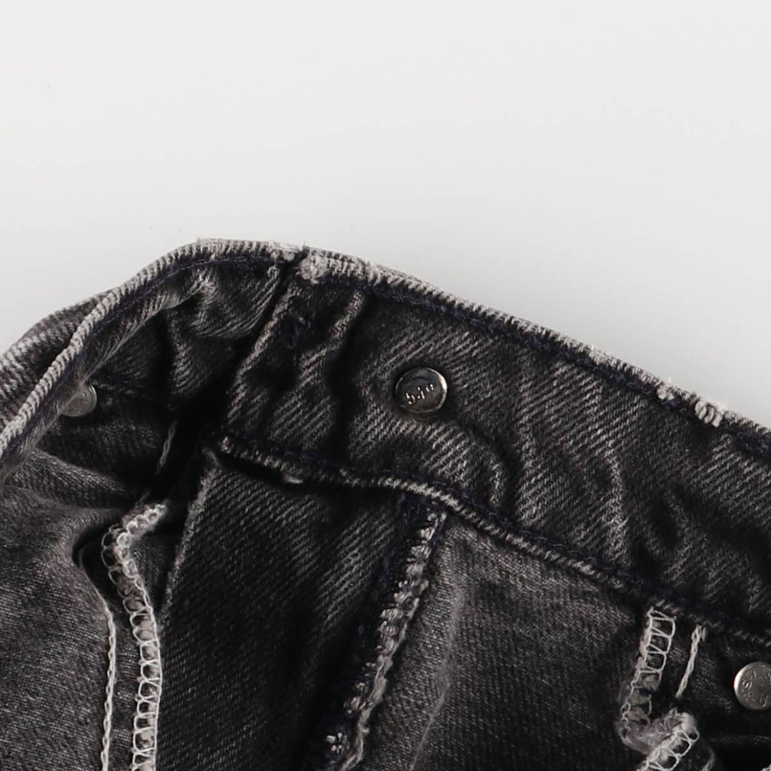 Levi's Silver Tab Black Denim Shorts, Men's Size W30 cotton black type Vintage Second Hand