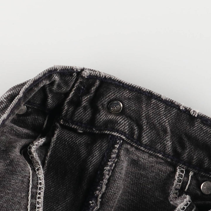 Levi's Silver Tab Black Denim Shorts, Men's Size W30 cotton black type Vintage Second Hand
