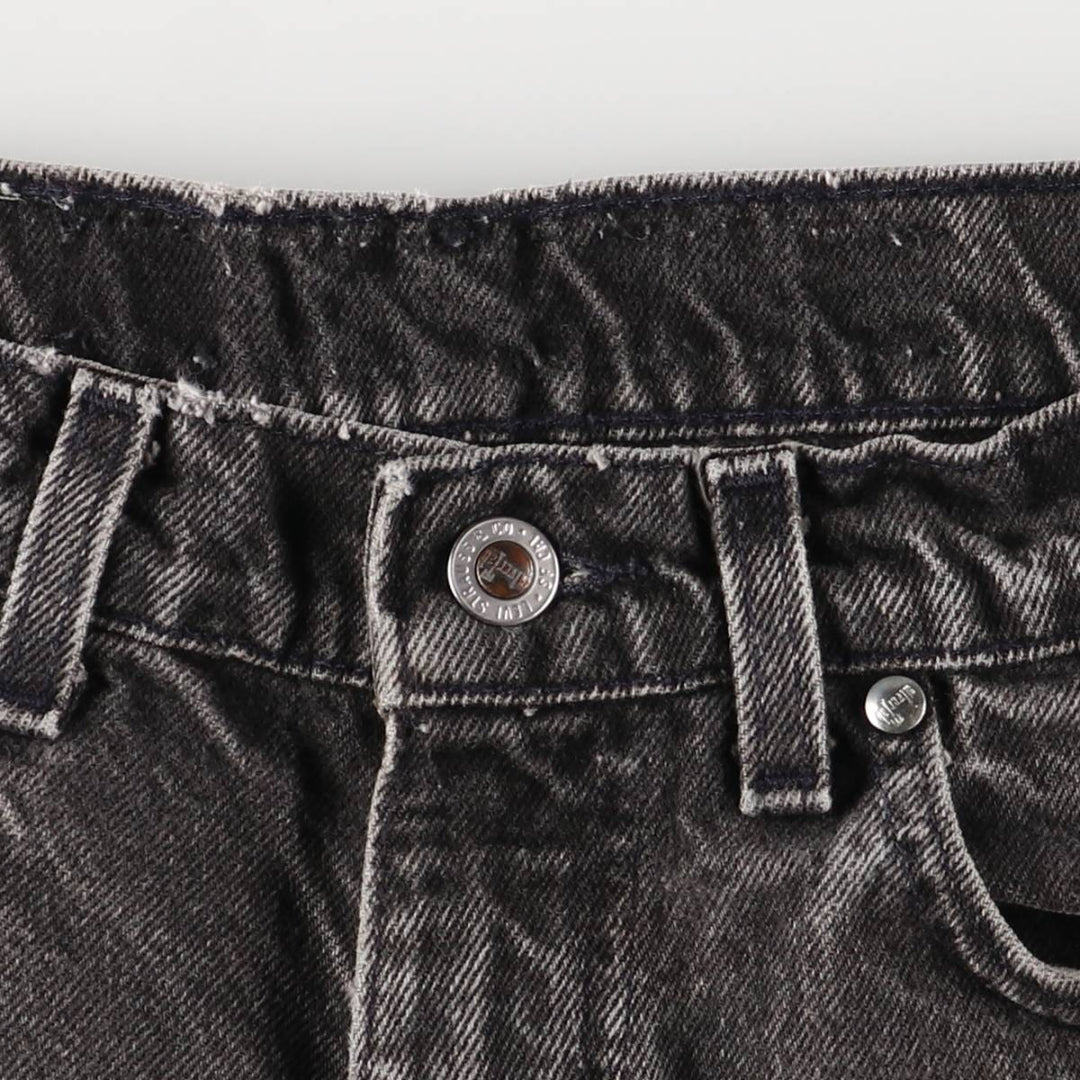 Levi's Silver Tab Black Denim Shorts, Men's Size W30 cotton black type Vintage Second Hand