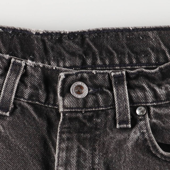 Levi's Silver Tab Black Denim Shorts, Men's Size W30 cotton black type Vintage Second Hand