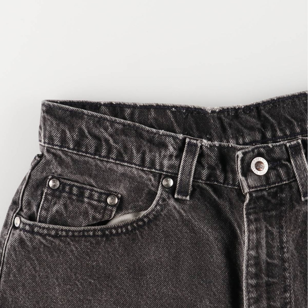 Levi's Silver Tab Black Denim Shorts, Men's Size W30 cotton black type Vintage Second Hand