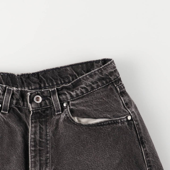 Levi's Silver Tab Black Denim Shorts, Men's Size W30 cotton black type Vintage Second Hand