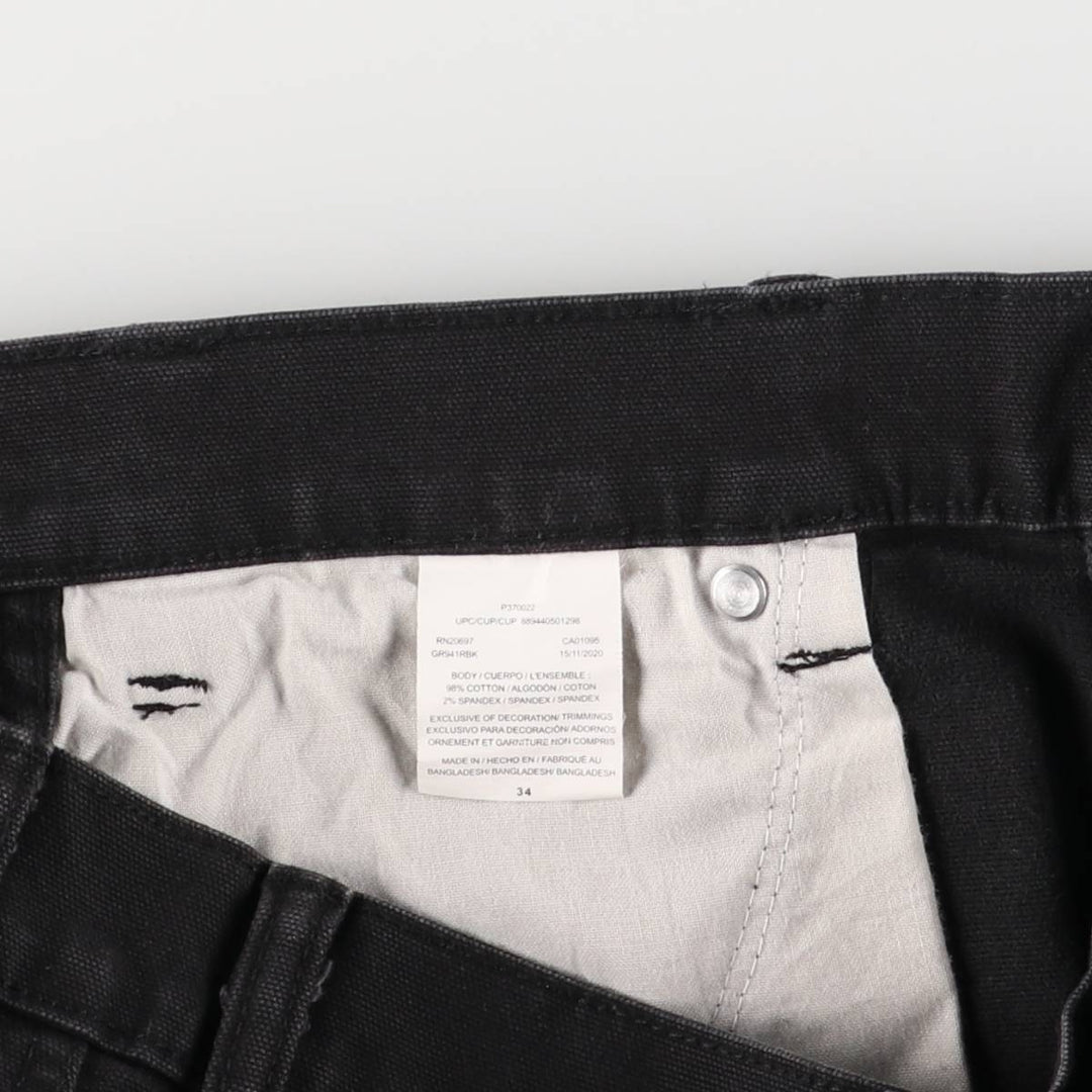 Dickies Duck Work Shorts, Men's, Size W35 cotton black type Vintage Second Hand