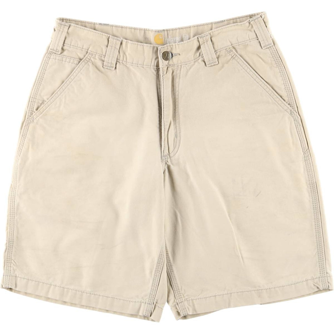 Carhartt Relaxed Fit Work Shorts, Men's Size W32 cotton Beige type Vintage Second Hand