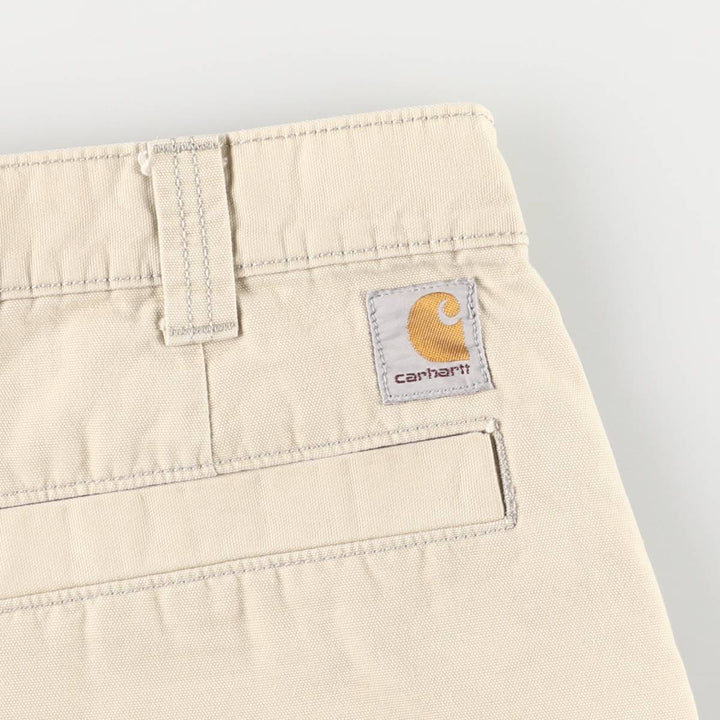 Carhartt Relaxed Fit Work Shorts, Men's Size W32 cotton Beige type Vintage Second Hand