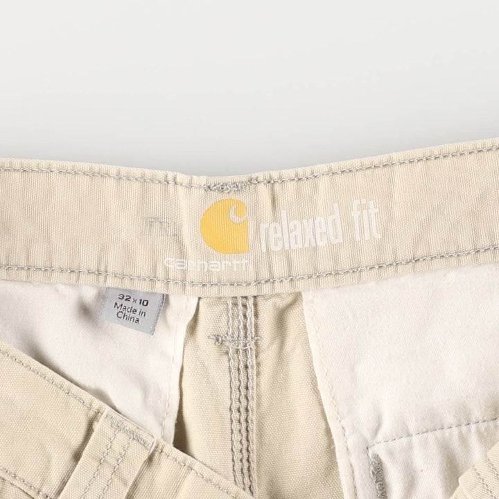 Carhartt Relaxed Fit Work Shorts, Men's Size W32 cotton Beige type Vintage Second Hand