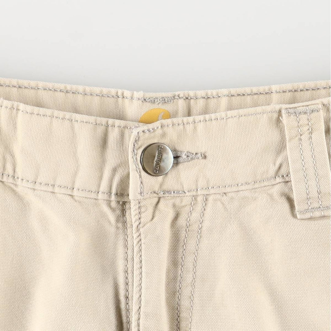 Carhartt Relaxed Fit Work Shorts, Men's Size W32 cotton Beige type Vintage Second Hand