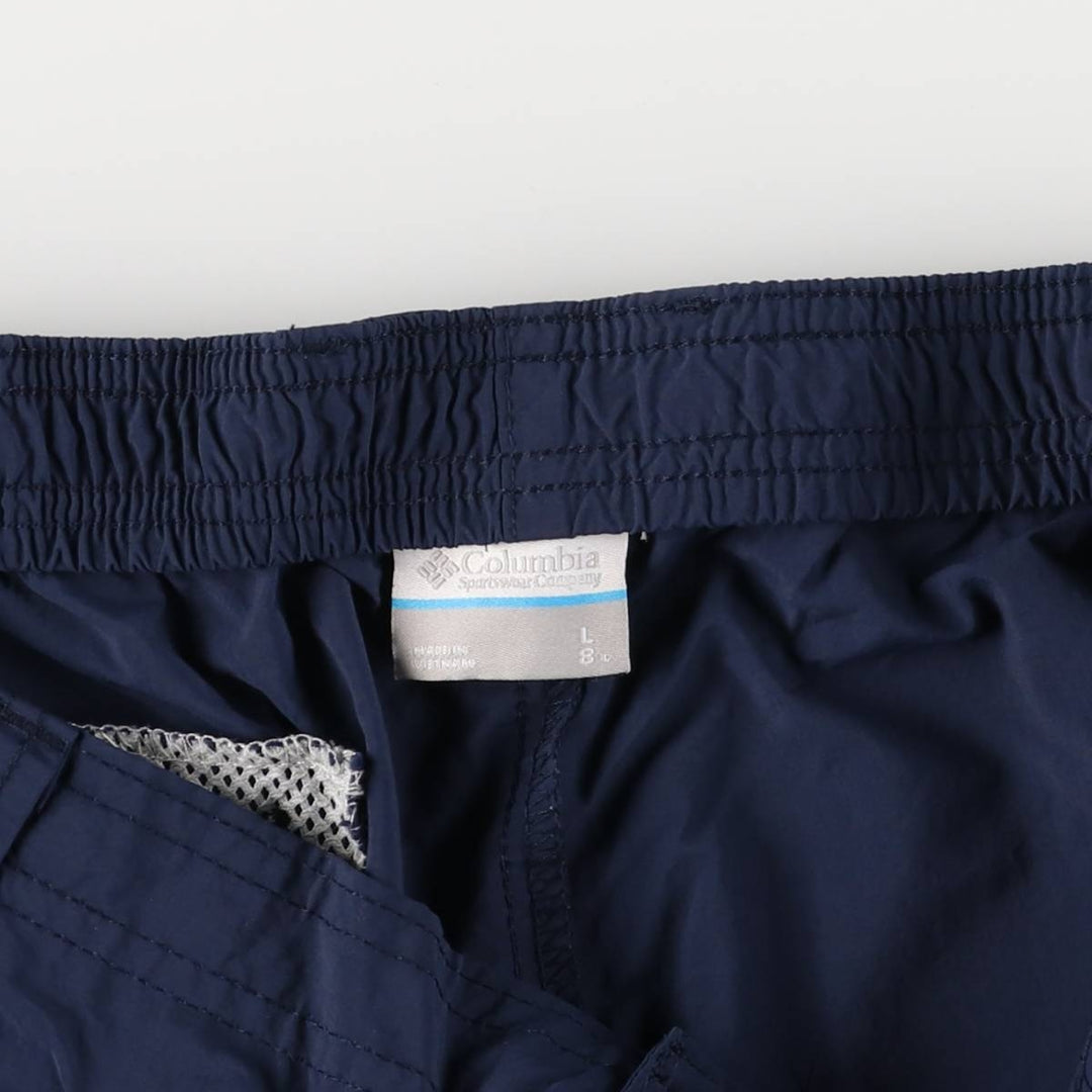 Columbia PFG OMNI-SHADE Nylon Shorts, Men's, Size 35 Nylon navy blue type Vintage Second Hand